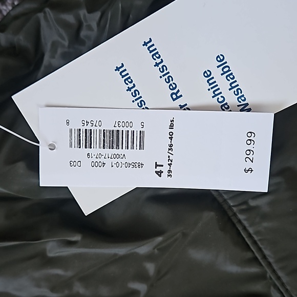 Old Navy Size 4T Hunter Green - Picture 4 of 4